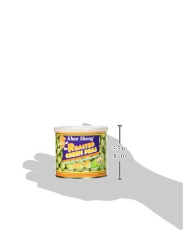 Khao Shong Roasted Green Peas with Wasabi - Crispy Low-Fat Snack 140g Can | Medium Sharpness Perfect Nut Alternative - Buy Online on SooperMarket.com