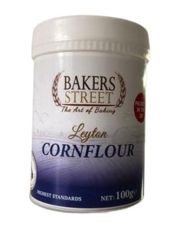 Bakers Street | Cornflour 2X100g (200g) | Native maize starch | Cooking Thickener | Premium Quality | Suitable For Vegetarians & Vegans | Halal Certified