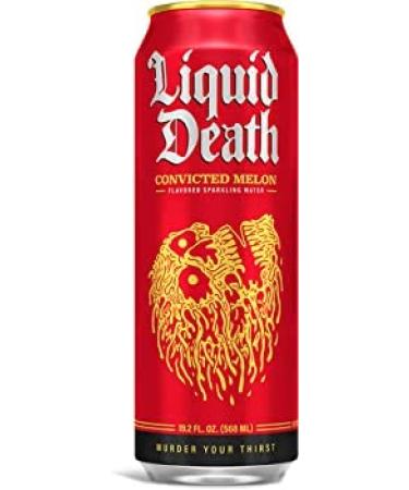 Liquid Death Sparkling Mountain Water Convictived Melon 1 x 500ml Tallboy Can
