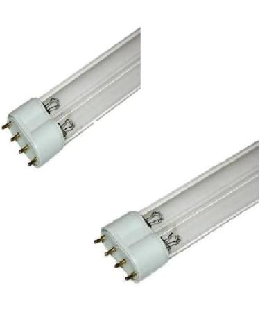 Twin Pack 24 Watt Ultra Violet Clarifier Replacement UV PLL 4 Pin Light Bulbs For Pond UVC Filters - Buy Online on SooperMarket.com