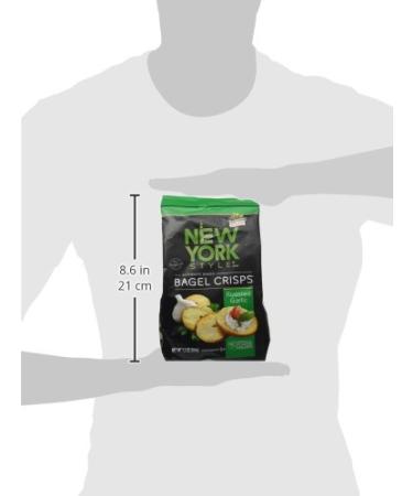New York Style Roasted Garlic Bagel Crisps - 0.53 lb | Delicious Snack Option - Buy Online on SooperMarket.com