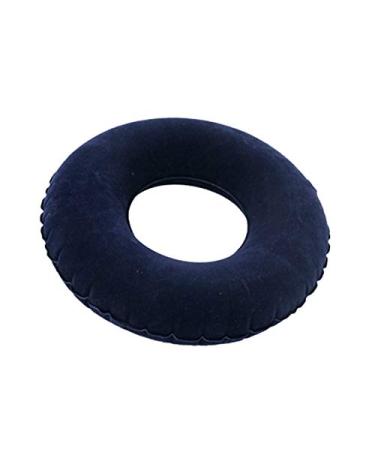 Jbnmvc Inflatable Pile Ring Pad Donut Pillow Vinyl Rubber Seat Acne-Black