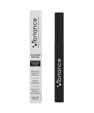 Vibriance Volumizing Mascara Lifts Lengthens and Moisturizes Eyelashes Easy Application No Clumps No Smudges | Water Based Organic Ingredients | Black Mascara