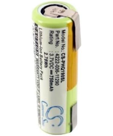 Replacement Battery for Philips Norelco RQ1280 RQ1290 Smarttouch-XL RQ1050 - 750mAh/3.7V Compatible Parts 036-11290 4222-036-06410 4222-036-11290 - International Shipping Available - Buy Online on SooperMarket.com