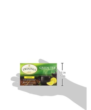 Twinings Lemon Green Tea - 20 Count | Refreshing Herbal Blend - Buy Online on SooperMarket.com