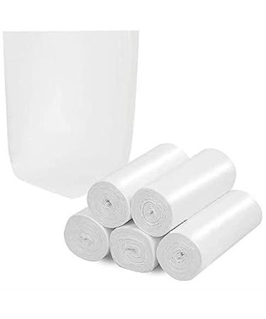 AuPHX 2.6 Gallon Biodegradable Trash Bags 100 Counts Kitchen Eco Friendly Garbage Bags Small Extra Thickening Trash Bags for Office Bathroom Kitchen Waste Home Yard Bins White