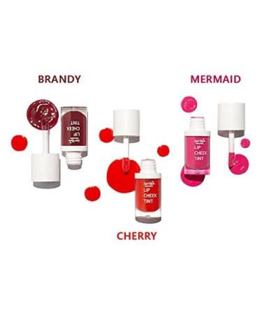 3-in-1 Natural Lip Cheek & Eye Tint with Jojoba Oil & Pomegranate - Cherry Pink 100% Natural - 5 ml - Buy Online on SooperMarket.com