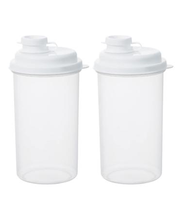 Cabilock Clear Water Bottles 2pcs Cold Brew Cup Water Jug Fridge Kettle Plastic Water Bottles Plastic Bottles Server with Cover