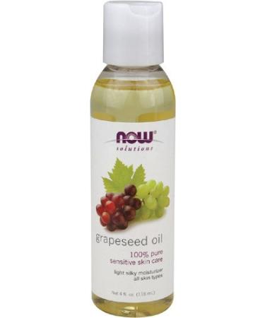 NOW Grape Seed Oil 4-Ounce (Pack Of 2)