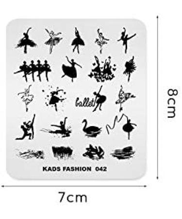 Buy Chinese Style Geometry Ballet Swan Nail Art Stencils - Manicure Design Templates for Perfect Prints - Buy Online on SooperMarket.com