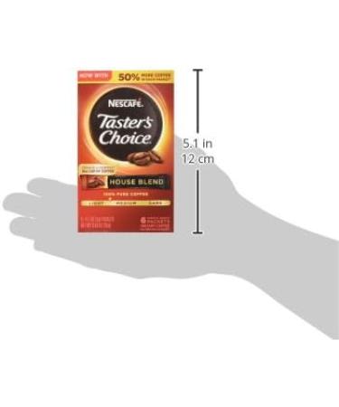 Nescafe Tasters Choice House Blend Instant Coffee 6 Single Serve Sachets 18g - Buy Online on SooperMarket.com