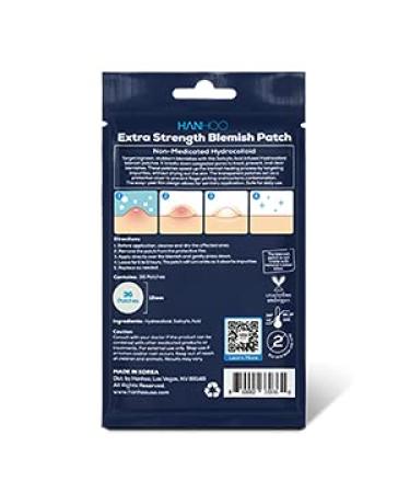 Shop Hanhoo Extra Strength Blemish Patch Non-Medicated Hydrocolloid (36 Patches) | Fast International Shipping - Buy Online on SooperMarket.com