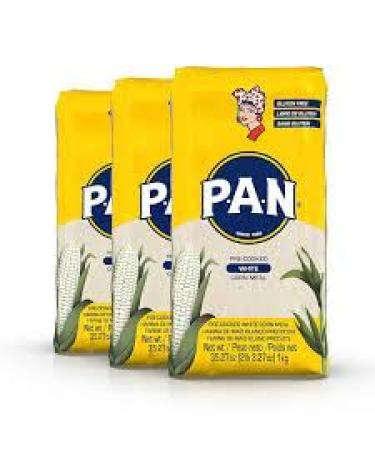 Pan Premium Pre-Cooked White Maizemeal - 1kg (Pack Of 3) | Gluten-Free | Ready to Inspire Your Recipes | Authentic Maize Delights | Goodness for Creative Kitchens