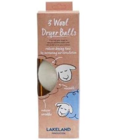 3 Lakeland All-Natural Wool Dryer Balls Reduce Drying Time & Wrinkles Soften Clothes Naturally - Buy Online on SooperMarket.com