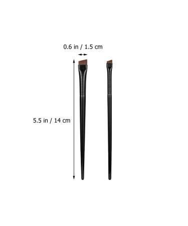 3 Sets of Premium Makeup Brushes - Angled Eyeliner & Ultra Fine Slanted Eyebrow Brushes for Precision Application - International Shipping Available - Buy Online on SooperMarket.com
