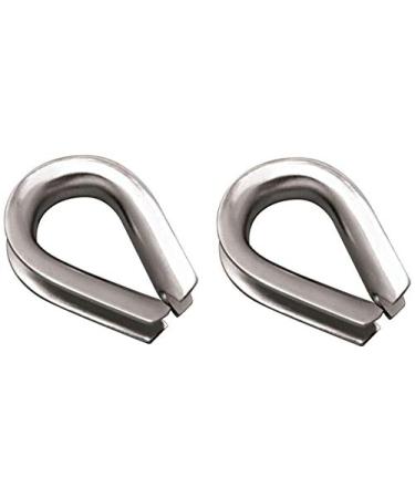 MarineNow Stainless Steel 316 Rope Thimble Marine Grade 5/16", 3/8", 1/2", 5/8", 3/4", 7/8", and 1" Choose 1, 2, 5 or 10 Pack 1/2" 02-Pack