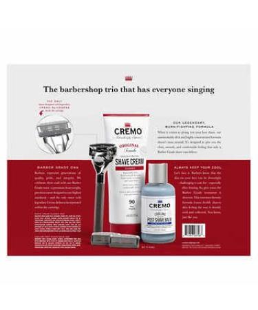 Cremo Barber Grade Shave Kit White - Premium Shaving Essentials for a Close Comfortable Shave | International Shipping Available - Buy Online on SooperMarket.com