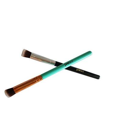 Mini Precision Flat Top Kabuki Brush - Rose Golden Synthetic Makeup Brush - Ideal for Acne & Undereye Blending - Blue - Buy Online on SooperMarket.com