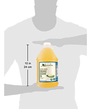 Kevala Organic Extra Virgin Sesame Oil 1/2 Gallon (64 fl oz) - Pure & Cold-Pressed - Buy Online on SooperMarket.com