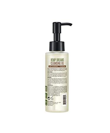 Hemp Dreams Cleansing Oil - 4.05 fl. oz - Makeup Remover & Facial Cleanser | Hydrating K Beauty | Blackhead Remover | All Skin Types - Buy Online on SooperMarket.com