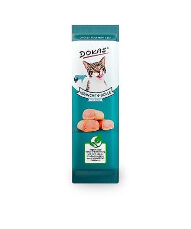 Dokas chicken roll with beef - delicious cat snack for in between meals - 10 x 10g