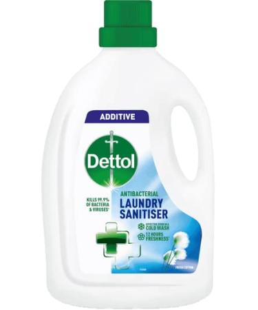Dettol Laundry Cleanser Fresh Cotton Antibacterial Dermatologically Tested 2.5L Pack of 2