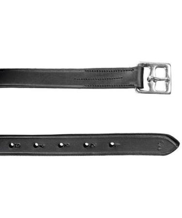 Lussoro Stirrup Leathers Black for Horse Full Size