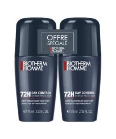 Biotherm Homme 72H Day Control Extreme Protection Non-Stop Anti-Perspirant Roll-On 2 x 75ml