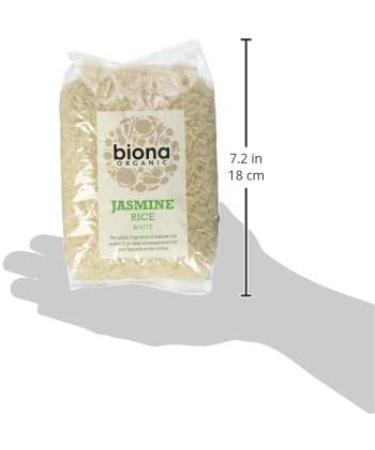 Biona Jasmine White Rice 500g - Fragrant and Organic Rice for Healthy Cooking - Buy Online on SooperMarket.com