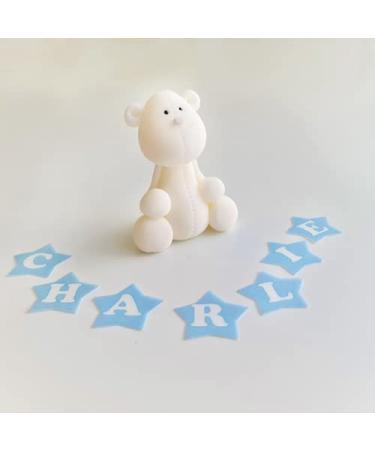 White Bear Cake Topper 100% Edible Fondant Decoration ( Hight-6cm)