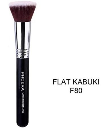 Flat Kabuki Foundation Brush By Phoera Premium Quality Makeup Face Brush For Liquid Powder And Cream Perfect For Blending And Buffing Cosmetics Aquapurity - Buy Online on SooperMarket.com