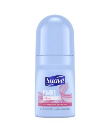 Suave 24 Hour Protection Antiperspirant Deodorant Roll-On Powder 2.7 Ounce (Pack of 2)