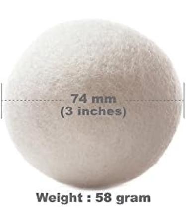 Premium XL Organic Wool Dryer Ball - Eco-Friendly Natural Non-Toxic & Unscented for Effective Laundry Care - Buy Online on SooperMarket.com