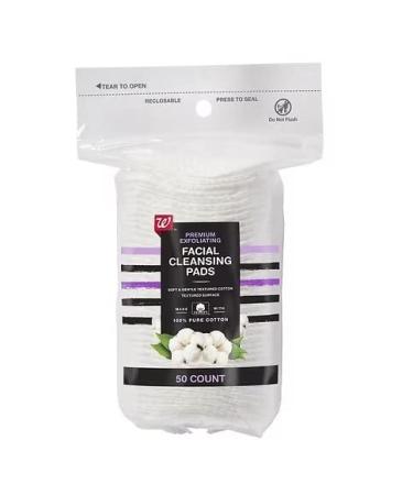 Walgreens Exfoliating Facial Cotton Pads 50.0ea