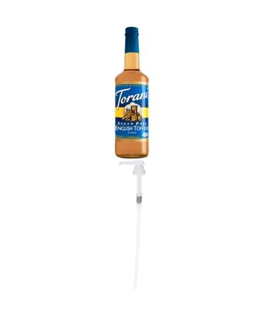 Torani Sugar Free English Toffee Flavor Syrup 750ml and Torani Flavored Flavour Syrup Pump for 750ml