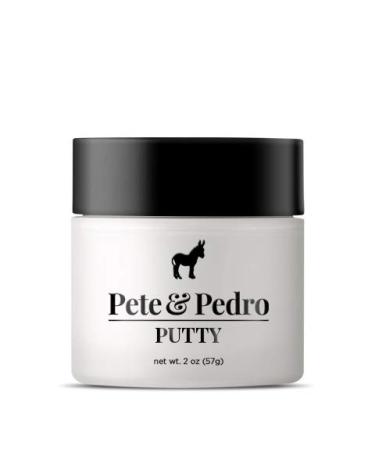 Pete & Pedro PUTTY - Hair Putty for Men | Strong Hold and Matte Finish, Low Shine Hair Clay | As Seen on Shark Tank, 2 oz. 2 Ounce (Pack of 1)