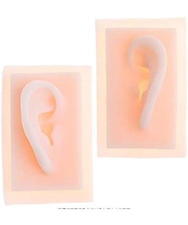 Silicone Ear Template for School Acupuncture Treatment Kit 1: 1 Nature Silicone Ear Template 1 Pair for Presentation Tool left ear - Buy Online on SooperMarket.com