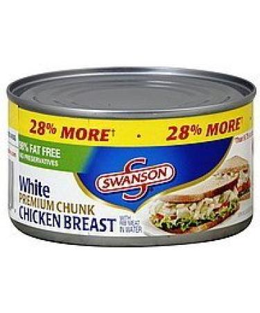 Swanson Canned Chunked Chicken Breast, 12.5oz Can (Pack of 6)