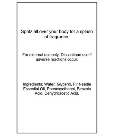 Fir Needle Essential Oil Body Spray 16 ounces Body Mist for Women with Clean Light & Gentle Fragrance Long Lasting Perfume with Comforting Scent for Men & Women Cologne with Soft Subtle Aroma 16 Fluid Ounces - Buy Online on SooperMarket.com