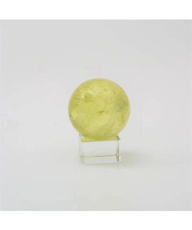 1pc 40mm-45mm Natural Crystal Clear Citrine Stones Sphere for Feng Shui