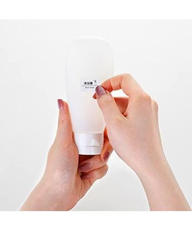 6Pcs 150ml/5oz Clear Plastic Empty Refillable Cosmetic Soft Tubes Squeeze Travel Bottle with Flip Cap Makeup Sample Container Dispenser for Facial Cleanser Shampoo Body Hand Lotion Shower Gel - Buy Online on SooperMarket.com