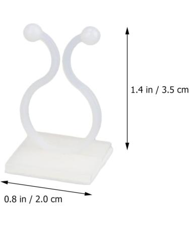 OSALADI 300 Pcs Adhesive Wire Holder Suction Cup Holder Cord Holders Plant Fixing Tools Power Cable To Climb 3.5X2X2CM White - Buy Online on SooperMarket.com