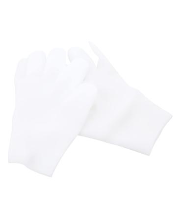 1 Pair Moisturizing Gloves Womens Gloves Black Gloves Fingerless Gloves Mittens for Women Cream Gloves - Exfoliating Hand Masks Hand Care Treatment Dry Skin Care Gloves White Sebs Gogogmee
