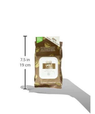 Yes To Coconut Hydrate & Restore Facial Wipes - 30 Count | Cleansing & Moisturizing - Buy Online on SooperMarket.com