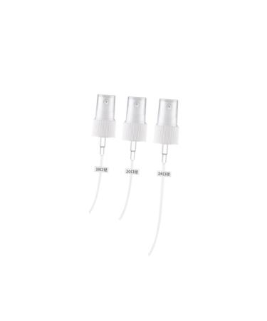 HAPINARY 20pcs Perfume Sprayer Head Hair Cutting Guide Tool Replacement Bottle Pumps Cosmetic Dispenser Pump Portable Spray Bottle Accessories White Lotion Bottle Fine Mist Travel 15x2.3cm White