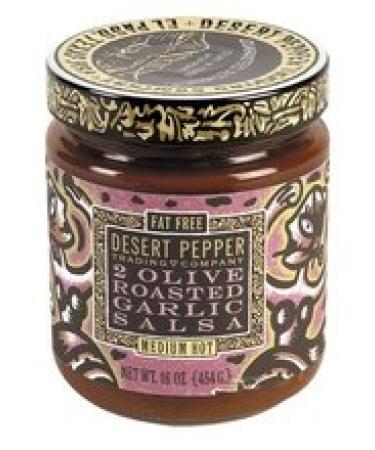 Desert Pepper Trading/Renfro Salsa, 2 Olive, Rstd Garlic, 16-Ounce (Pack of 3) 2 Olive Roasted Garlic Salsa - Medium Hot