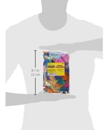 School Smart 85836 Maribu Feathers - 1/2 Ounce - Set of 150 - Assorted Colors - Buy Online on SooperMarket.com