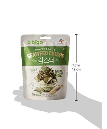 bibigo Seaweed Crisps (Original Flavor, Over Baked) 4-Pack - 20g (83kcal) - Buy Online on SooperMarket.com
