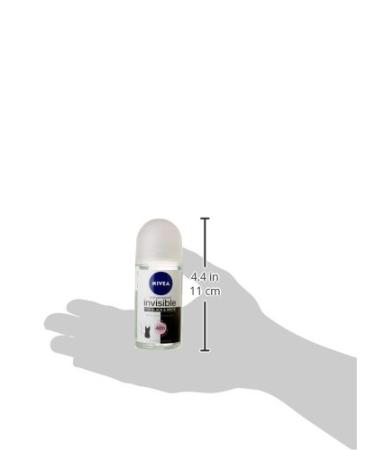 NIVEA 50ml Invisible Black And White Clear Roll On Anti Perspirant Deodorant original 1 Count 1.69 Fl Oz (Pack of 1) Original - Buy Online on SooperMarket.com