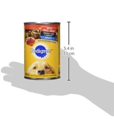 PEDIGREE Choice Cuts in Sauce Adult Wet Dog Food Canned with Real Beef 630g (12 Pack) Dog Food Beef 52.5 g (Pack of 12) - Buy Online on SooperMarket.com